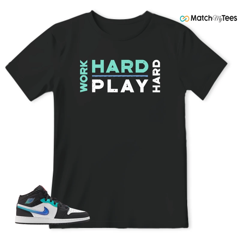 NIKE AIR JORDAN 1 MID RACING SNEAKER Matching Tees t-shirt