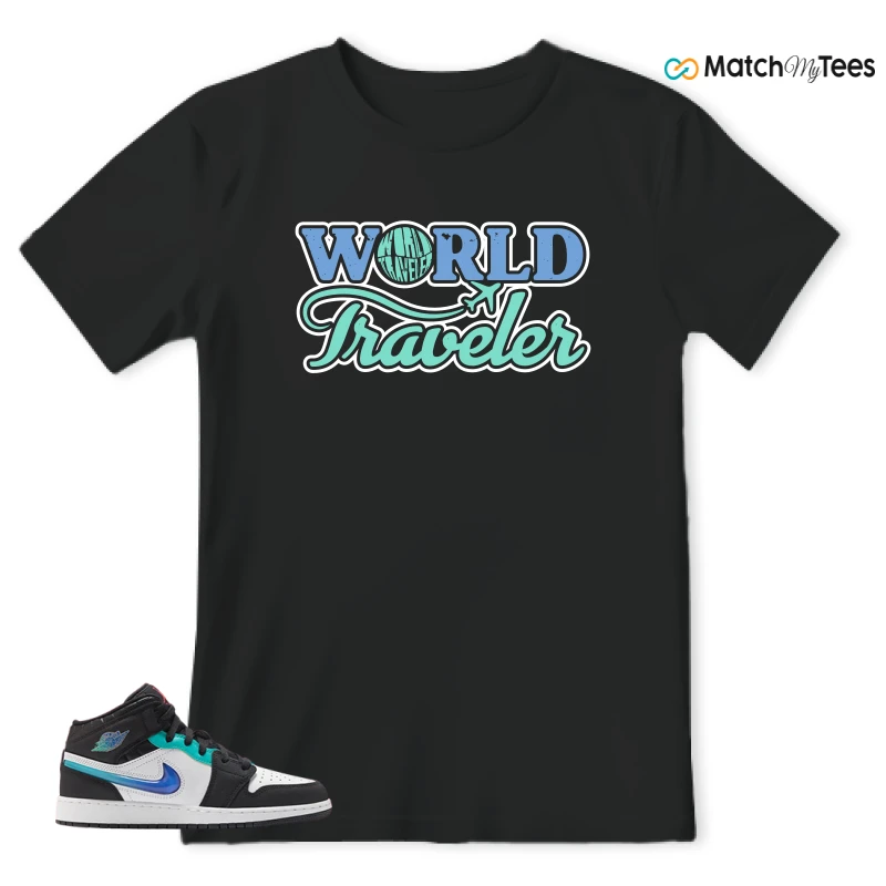 NIKE AIR JORDAN 1 MID RACING SNEAKER Matching Tees t-shirt