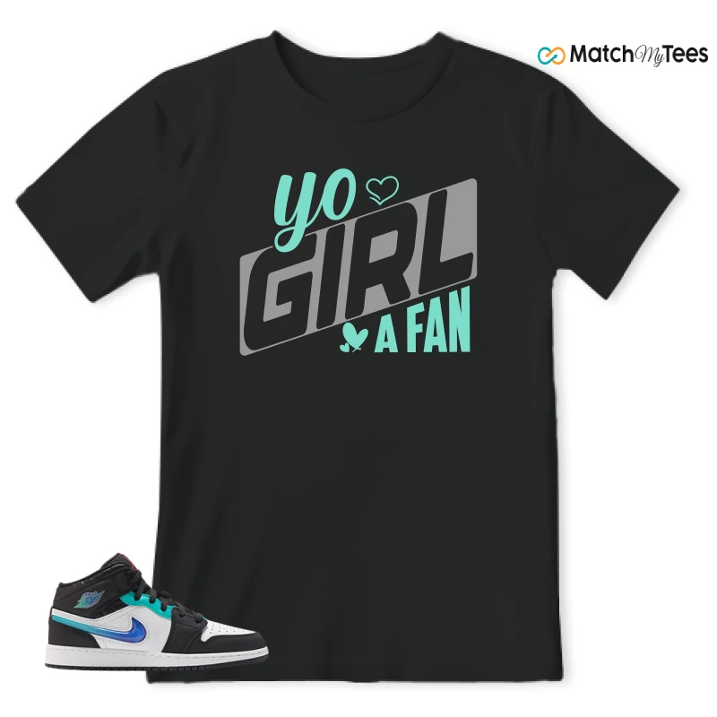 NIKE AIR JORDAN 1 MID RACING SNEAKER Matching Tees t-shirt