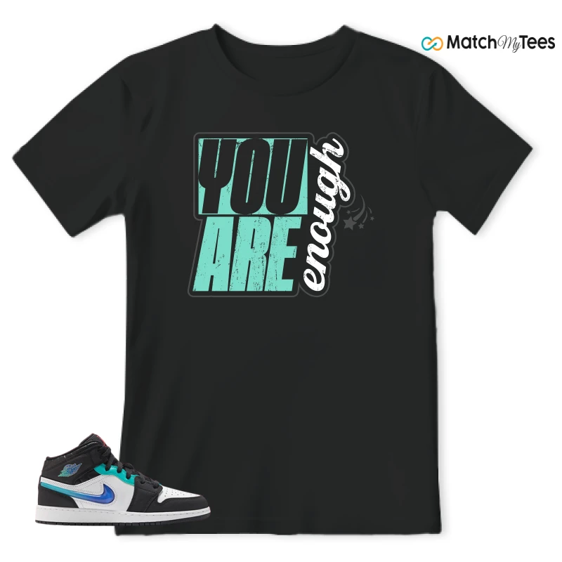 NIKE AIR JORDAN 1 MID RACING SNEAKER Matching Tees t-shirt