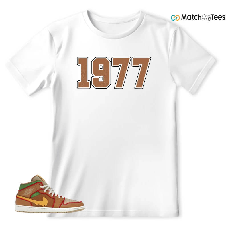 NIKE AIR JORDAN 1 MID SE CHEESEBURGER SNEAKER Matching Tees t-shirt