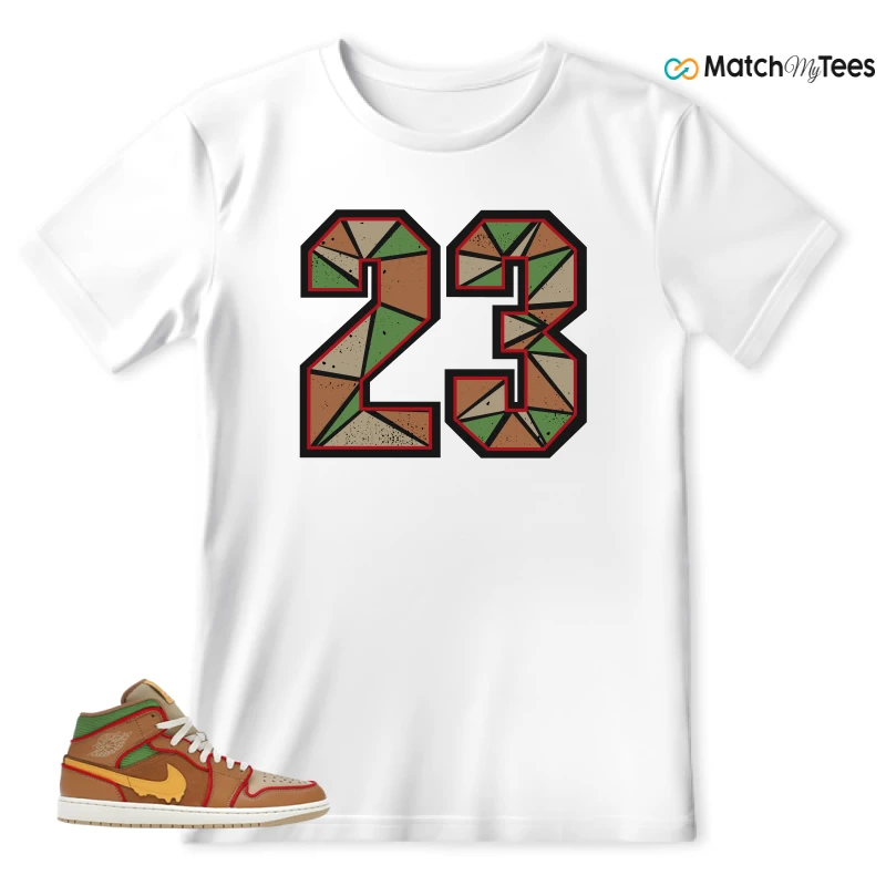 NIKE AIR JORDAN 1 MID SE CHEESEBURGER SNEAKER Matching Tees t-shirt