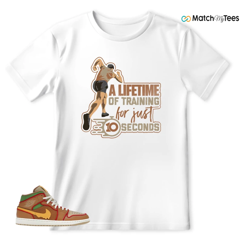 NIKE AIR JORDAN 1 MID SE CHEESEBURGER SNEAKER Matching Tees t-shirt