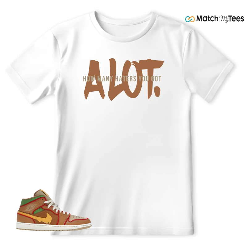 NIKE AIR JORDAN 1 MID SE CHEESEBURGER SNEAKER Matching Tees t-shirt