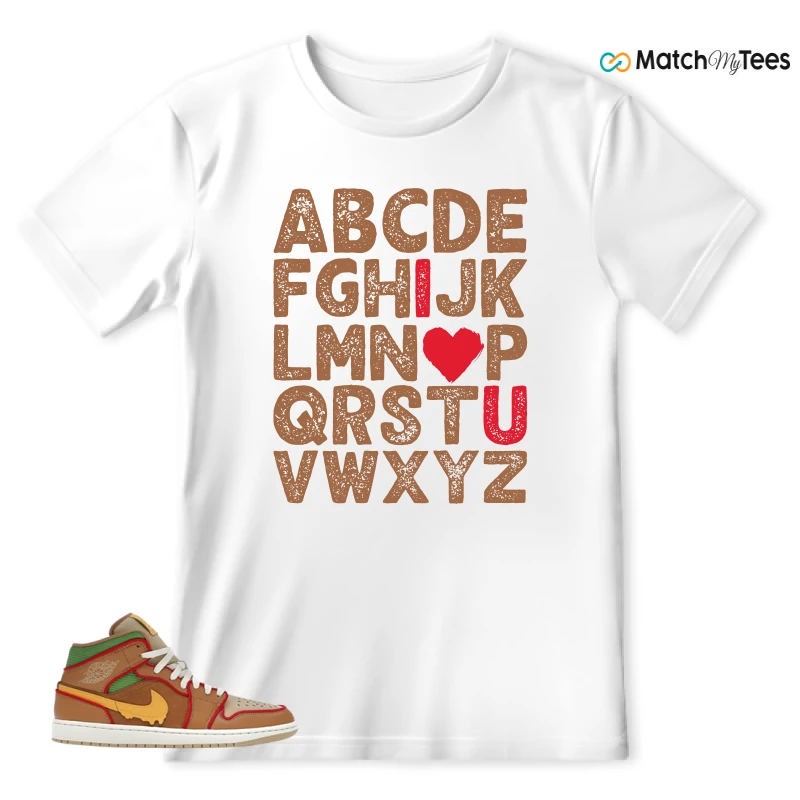 NIKE AIR JORDAN 1 MID SE CHEESEBURGER SNEAKER Matching Tees t-shirt
