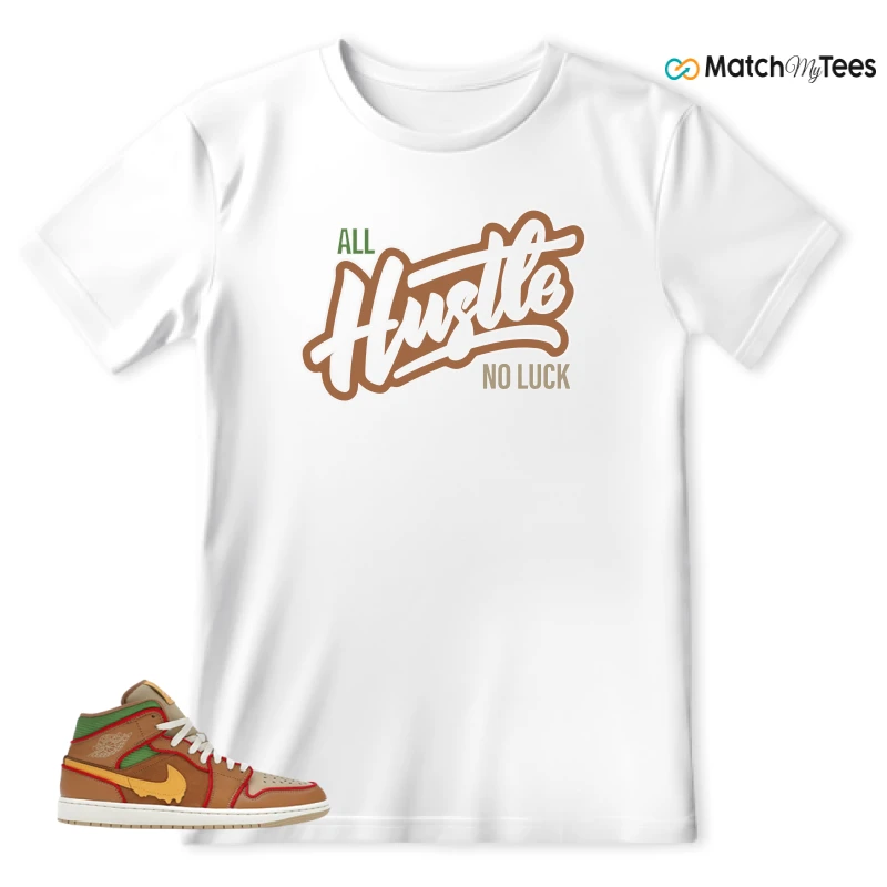 NIKE AIR JORDAN 1 MID SE CHEESEBURGER SNEAKER Matching Tees t-shirt