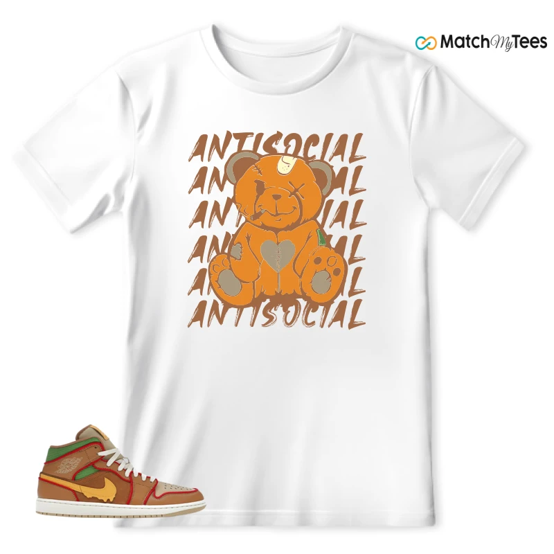 NIKE AIR JORDAN 1 MID SE CHEESEBURGER SNEAKER Matching Tees t-shirt