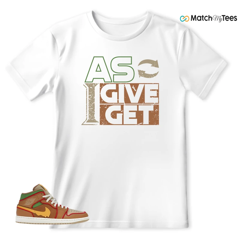 NIKE AIR JORDAN 1 MID SE CHEESEBURGER SNEAKER Matching Tees t-shirt