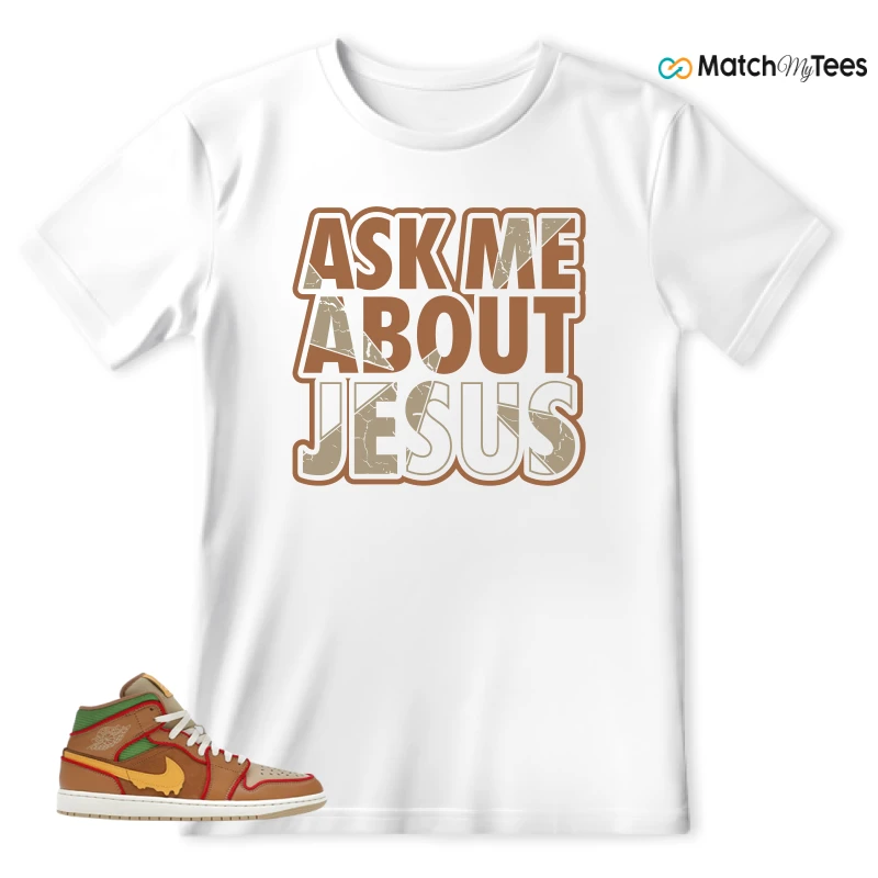 NIKE AIR JORDAN 1 MID SE CHEESEBURGER SNEAKER Matching Tees t-shirt