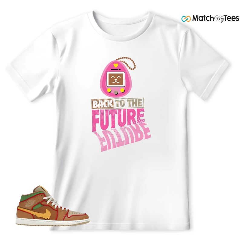 NIKE AIR JORDAN 1 MID SE CHEESEBURGER SNEAKER Matching Tees t-shirt