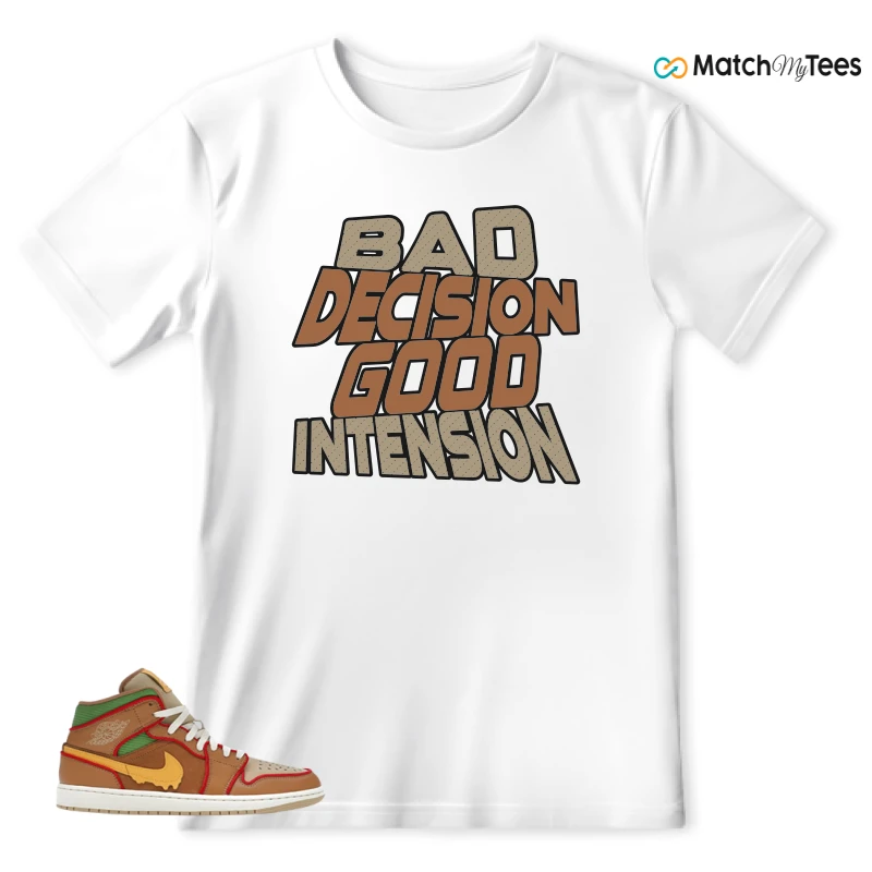 NIKE AIR JORDAN 1 MID SE CHEESEBURGER SNEAKER Matching Tees t-shirt