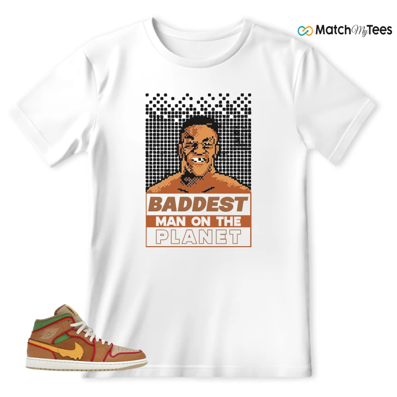 NIKE AIR JORDAN 1 MID SE CHEESEBURGER SNEAKER Matching Tees t-shirt