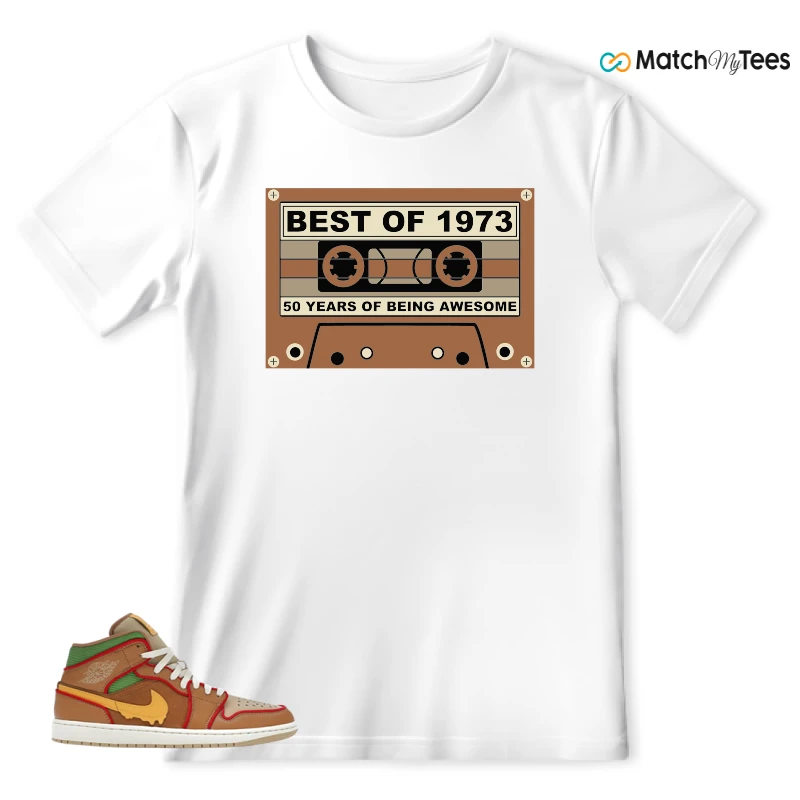 NIKE AIR JORDAN 1 MID SE CHEESEBURGER SNEAKER Matching Tees t-shirt