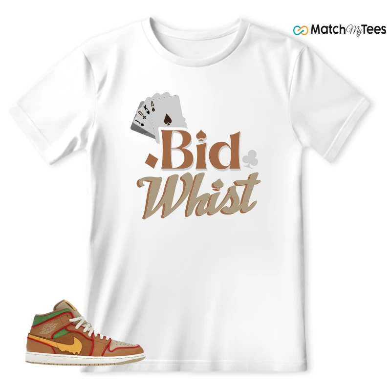 NIKE AIR JORDAN 1 MID SE CHEESEBURGER SNEAKER Matching Tees t-shirt
