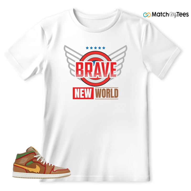NIKE AIR JORDAN 1 MID SE CHEESEBURGER SNEAKER Matching Tees t-shirt