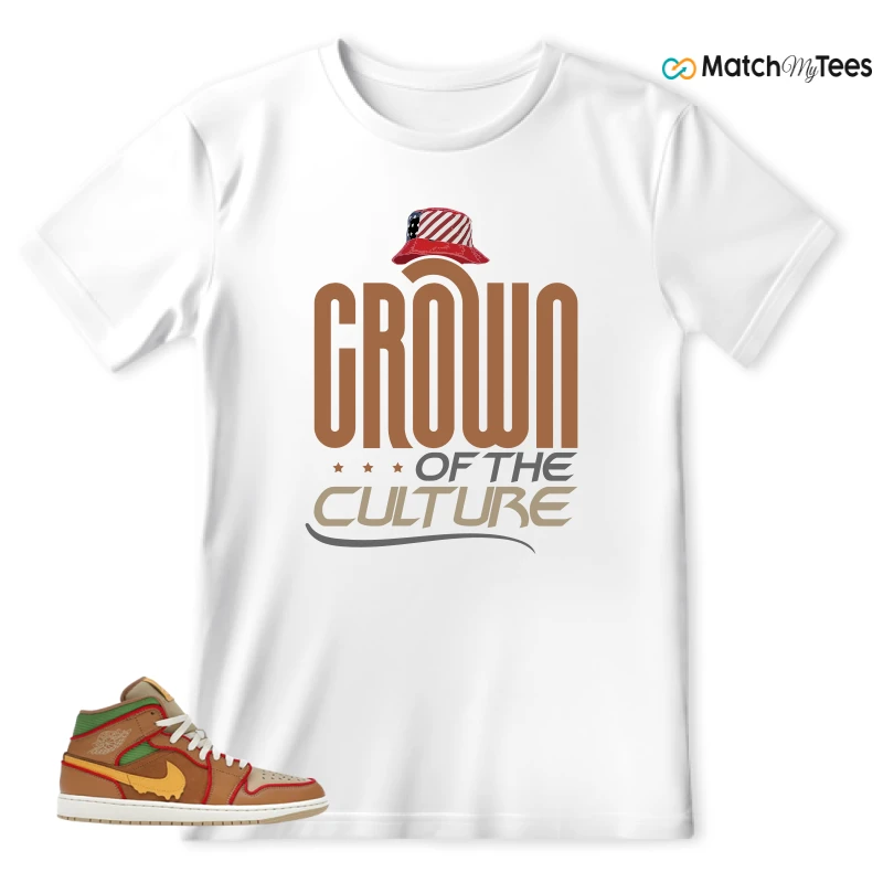 NIKE AIR JORDAN 1 MID SE CHEESEBURGER SNEAKER Matching Tees t-shirt