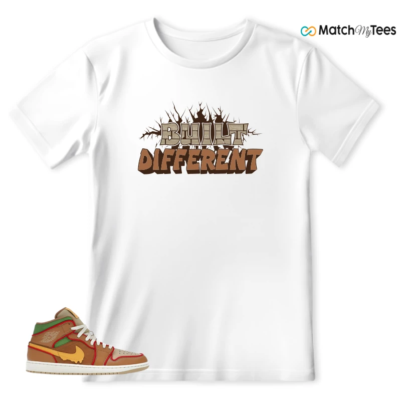 NIKE AIR JORDAN 1 MID SE CHEESEBURGER SNEAKER Matching Tees t-shirt