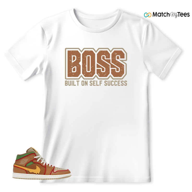 NIKE AIR JORDAN 1 MID SE CHEESEBURGER SNEAKER Matching Tees t-shirt