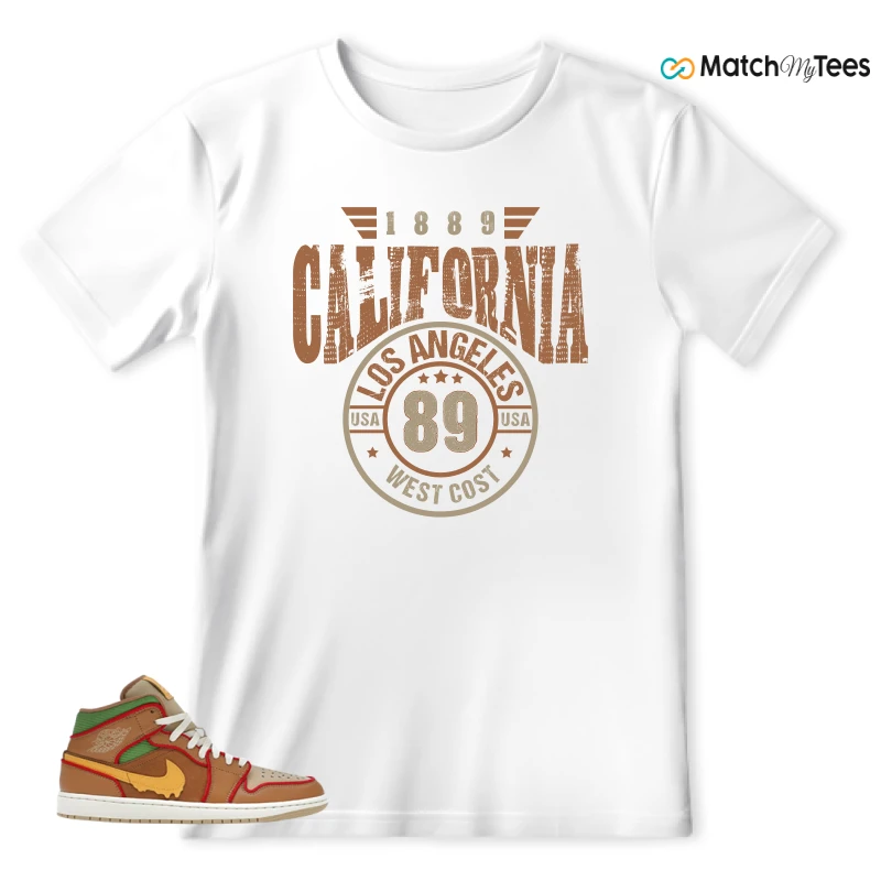 NIKE AIR JORDAN 1 MID SE CHEESEBURGER SNEAKER Matching Tees t-shirt