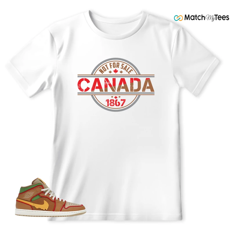 NIKE AIR JORDAN 1 MID SE CHEESEBURGER SNEAKER Matching Tees t-shirt