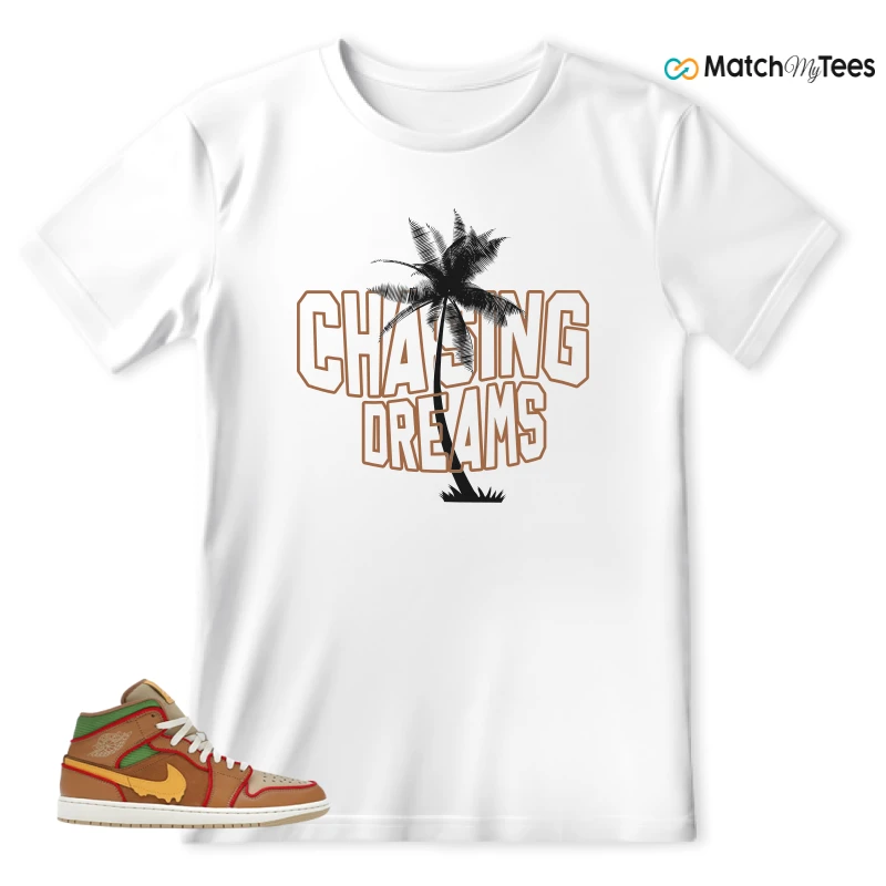 NIKE AIR JORDAN 1 MID SE CHEESEBURGER SNEAKER Matching Tees t-shirt