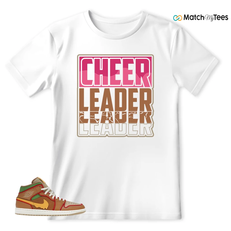 NIKE AIR JORDAN 1 MID SE CHEESEBURGER SNEAKER Matching Tees t-shirt