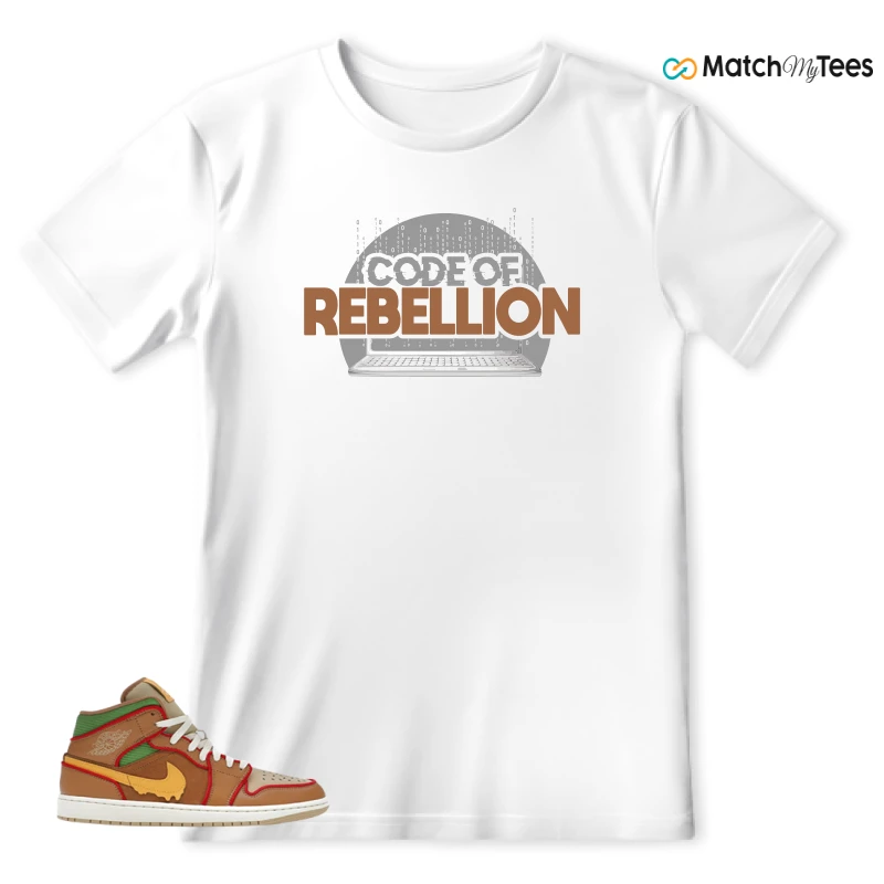 NIKE AIR JORDAN 1 MID SE CHEESEBURGER SNEAKER Matching Tees t-shirt