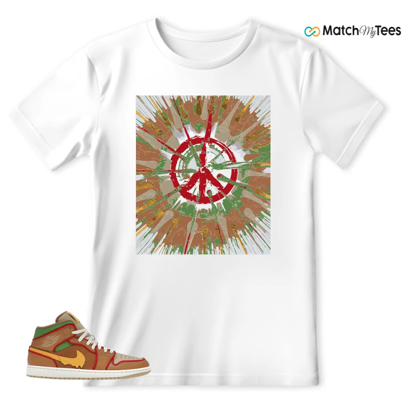 NIKE AIR JORDAN 1 MID SE CHEESEBURGER SNEAKER Matching Tees t-shirt