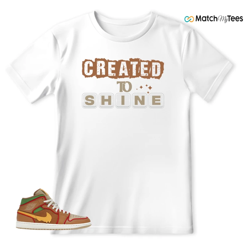 NIKE AIR JORDAN 1 MID SE CHEESEBURGER SNEAKER Matching Tees t-shirt