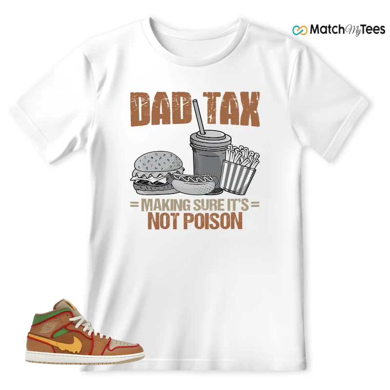 NIKE AIR JORDAN 1 MID SE CHEESEBURGER SNEAKER Matching Tees t-shirt