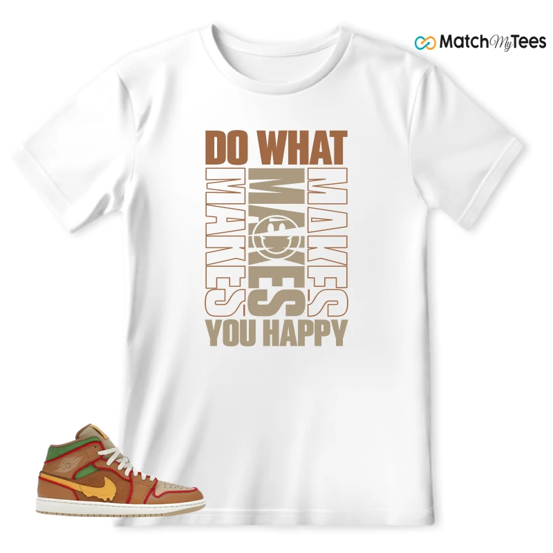 NIKE AIR JORDAN 1 MID SE CHEESEBURGER SNEAKER Matching Tees t-shirt