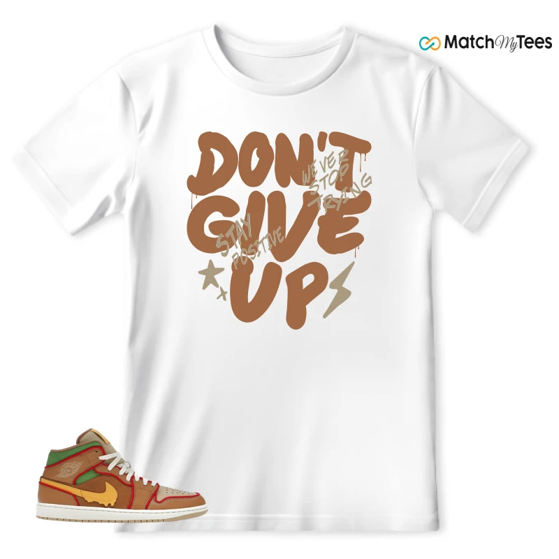 NIKE AIR JORDAN 1 MID SE CHEESEBURGER SNEAKER Matching Tees t-shirt