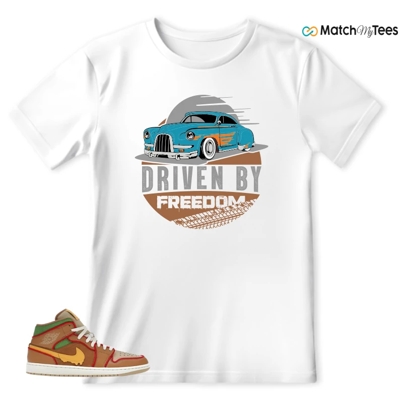 NIKE AIR JORDAN 1 MID SE CHEESEBURGER SNEAKER Matching Tees t-shirt