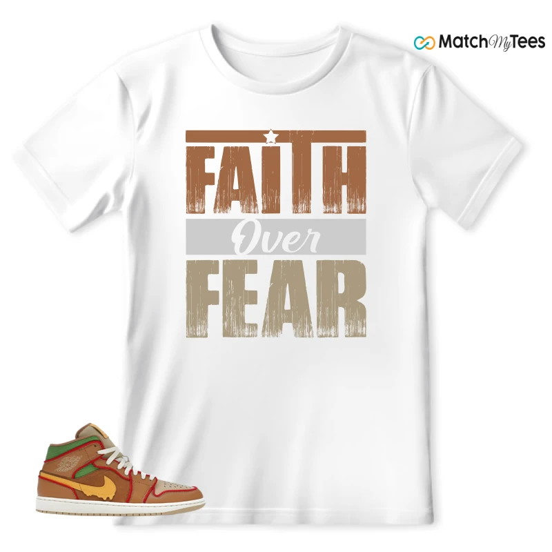 NIKE AIR JORDAN 1 MID SE CHEESEBURGER SNEAKER Matching Tees t-shirt