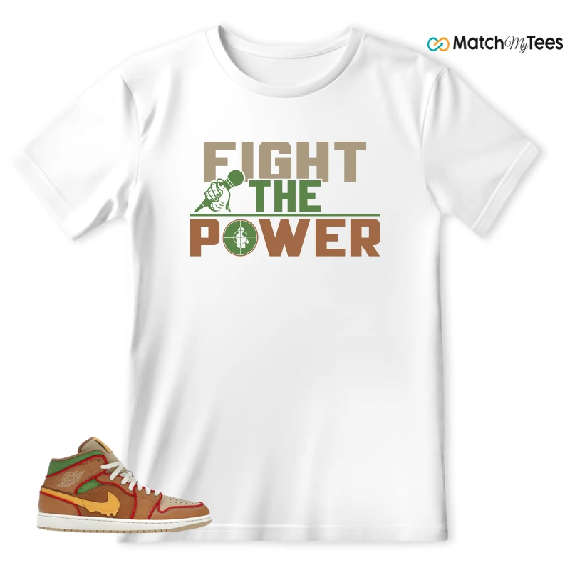 NIKE AIR JORDAN 1 MID SE CHEESEBURGER SNEAKER Matching Tees t-shirt