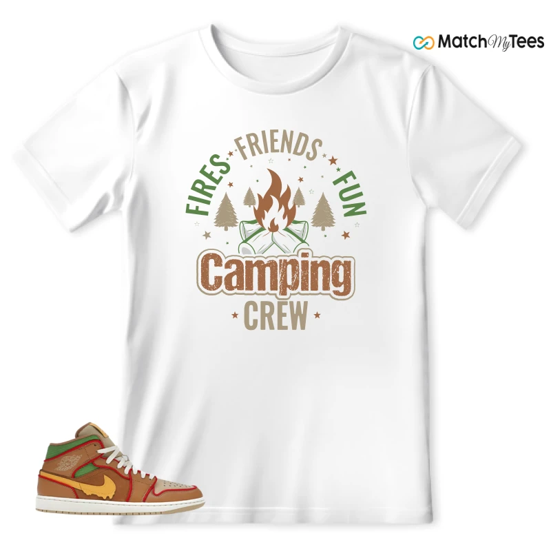 NIKE AIR JORDAN 1 MID SE CHEESEBURGER SNEAKER Matching Tees t-shirt