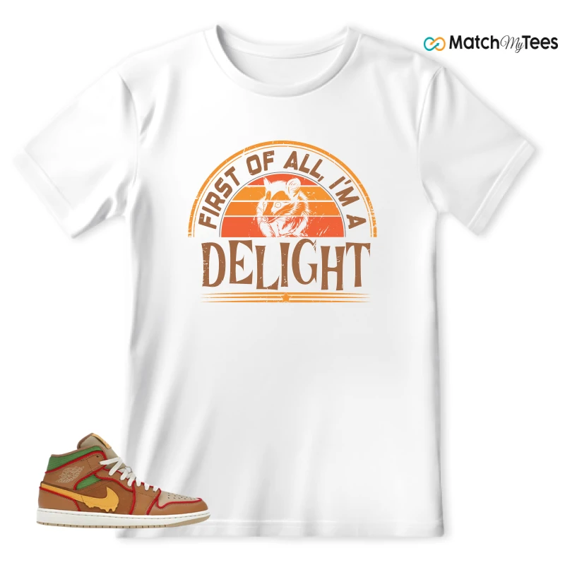 NIKE AIR JORDAN 1 MID SE CHEESEBURGER SNEAKER Matching Tees t-shirt