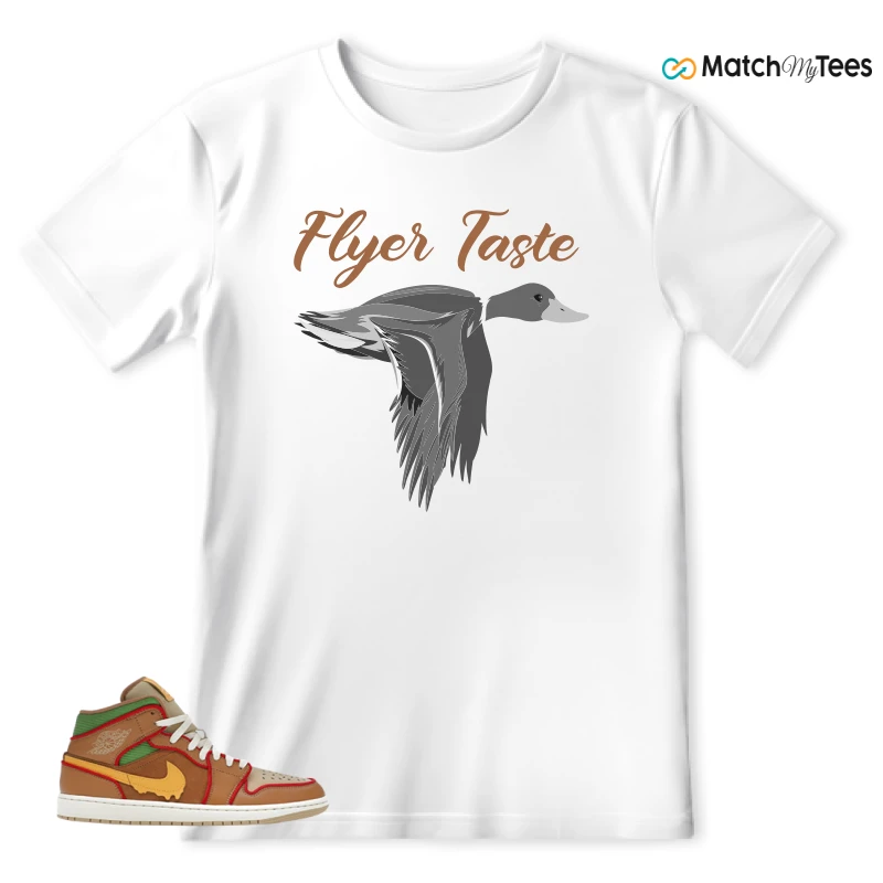 NIKE AIR JORDAN 1 MID SE CHEESEBURGER SNEAKER Matching Tees t-shirt