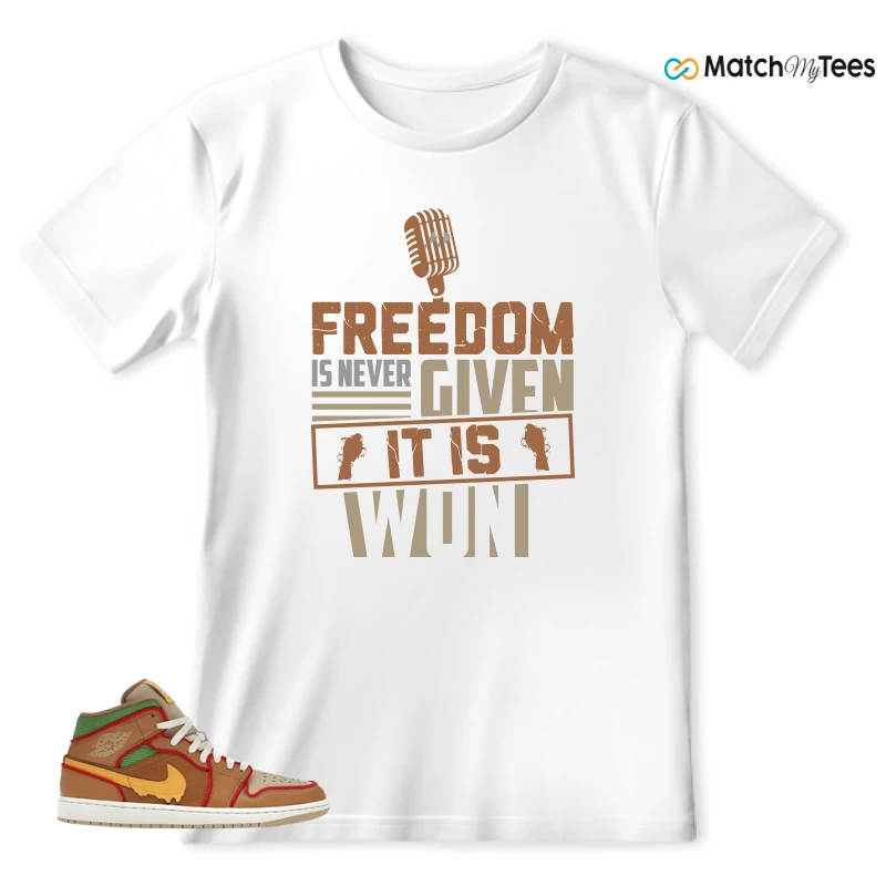 NIKE AIR JORDAN 1 MID SE CHEESEBURGER SNEAKER Matching Tees t-shirt