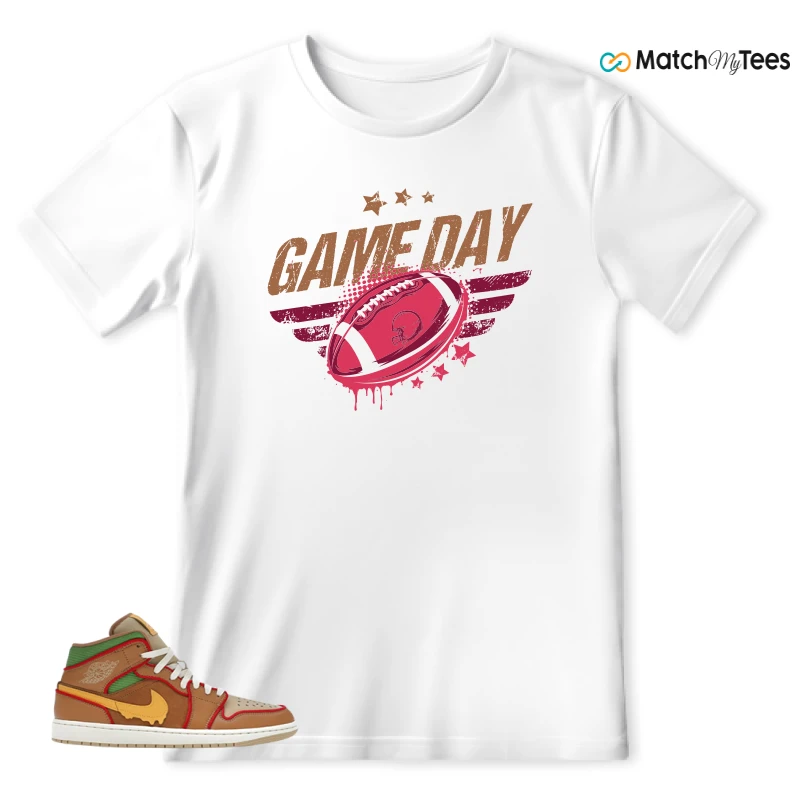 NIKE AIR JORDAN 1 MID SE CHEESEBURGER SNEAKER Matching Tees t-shirt