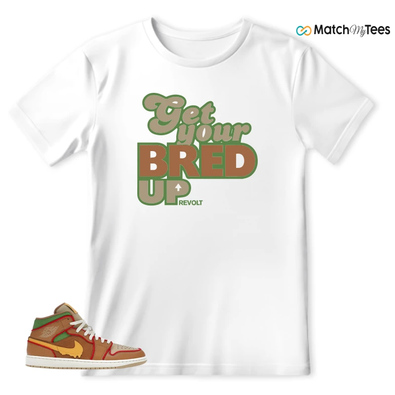 NIKE AIR JORDAN 1 MID SE CHEESEBURGER SNEAKER Matching Tees t-shirt