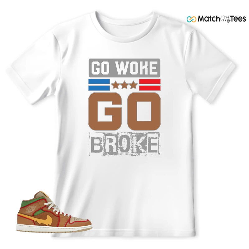 NIKE AIR JORDAN 1 MID SE CHEESEBURGER SNEAKER Matching Tees t-shirt