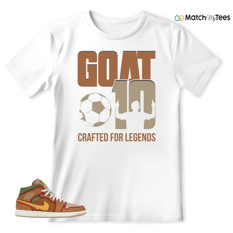 NIKE AIR JORDAN 1 MID SE CHEESEBURGER SNEAKER/FLAX/SESAME/COCONUT MILK/UNIVERSITY GOLD matching T-shirt