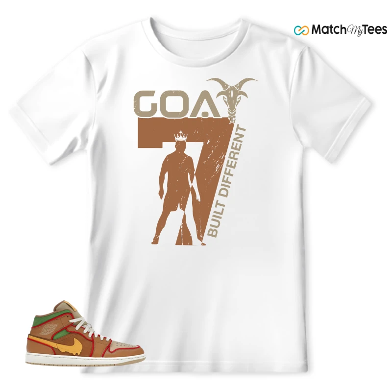 NIKE AIR JORDAN 1 MID SE CHEESEBURGER SNEAKER Matching Tees t-shirt