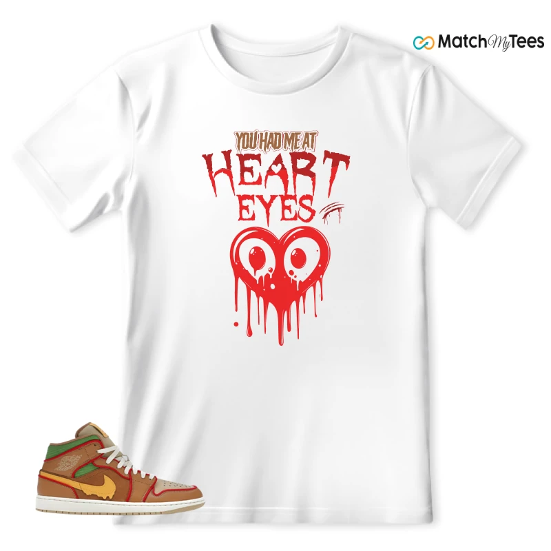 NIKE AIR JORDAN 1 MID SE CHEESEBURGER SNEAKER Matching Tees t-shirt