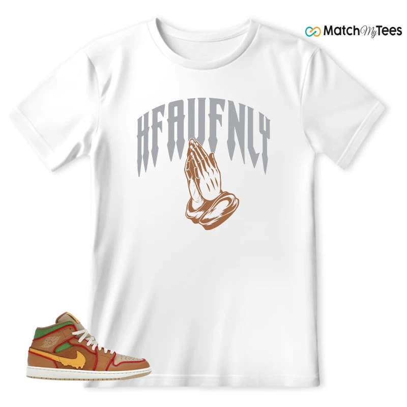 NIKE AIR JORDAN 1 MID SE CHEESEBURGER SNEAKER Matching Tees t-shirt