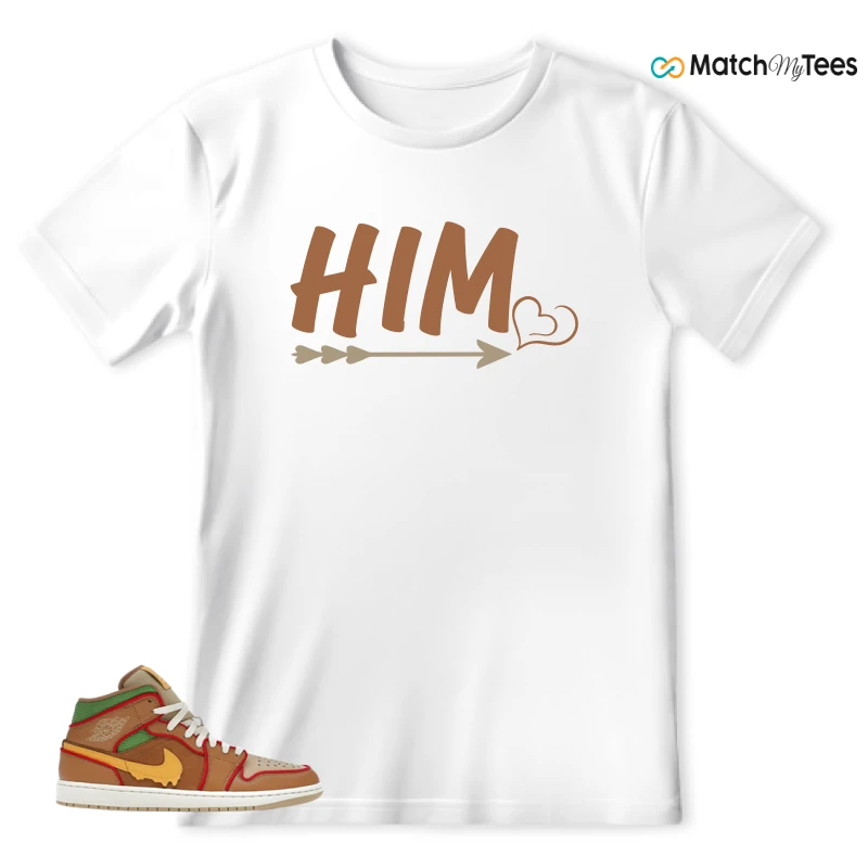 NIKE AIR JORDAN 1 MID SE CHEESEBURGER SNEAKER Matching Tees t-shirt