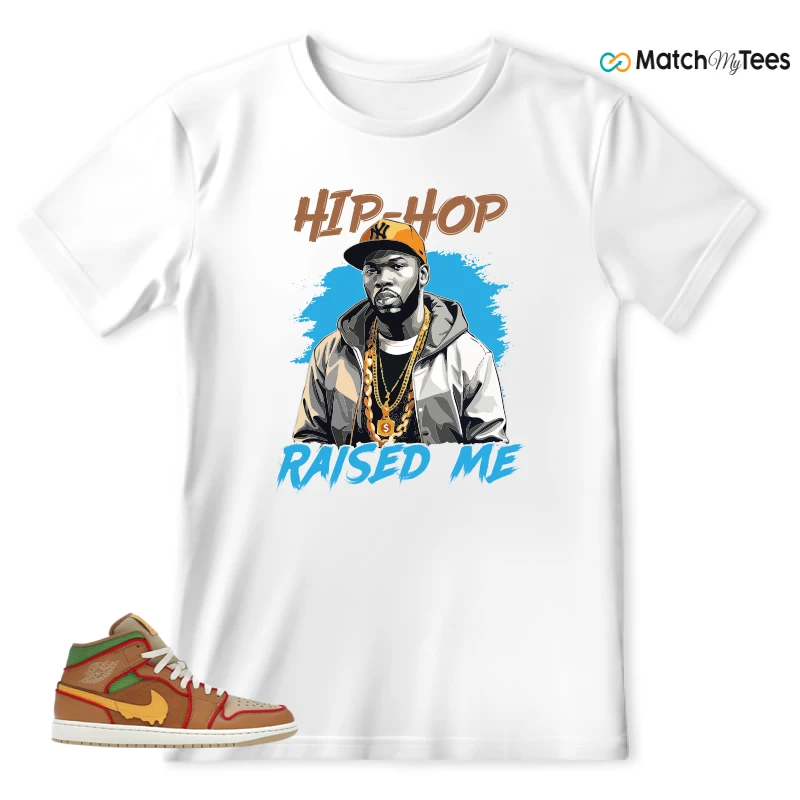 NIKE AIR JORDAN 1 MID SE CHEESEBURGER SNEAKER Matching Tees t-shirt