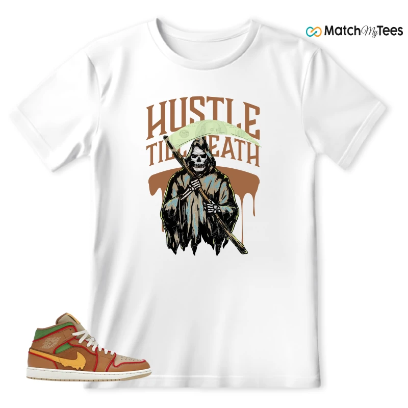 NIKE AIR JORDAN 1 MID SE CHEESEBURGER SNEAKER Matching Tees t-shirt