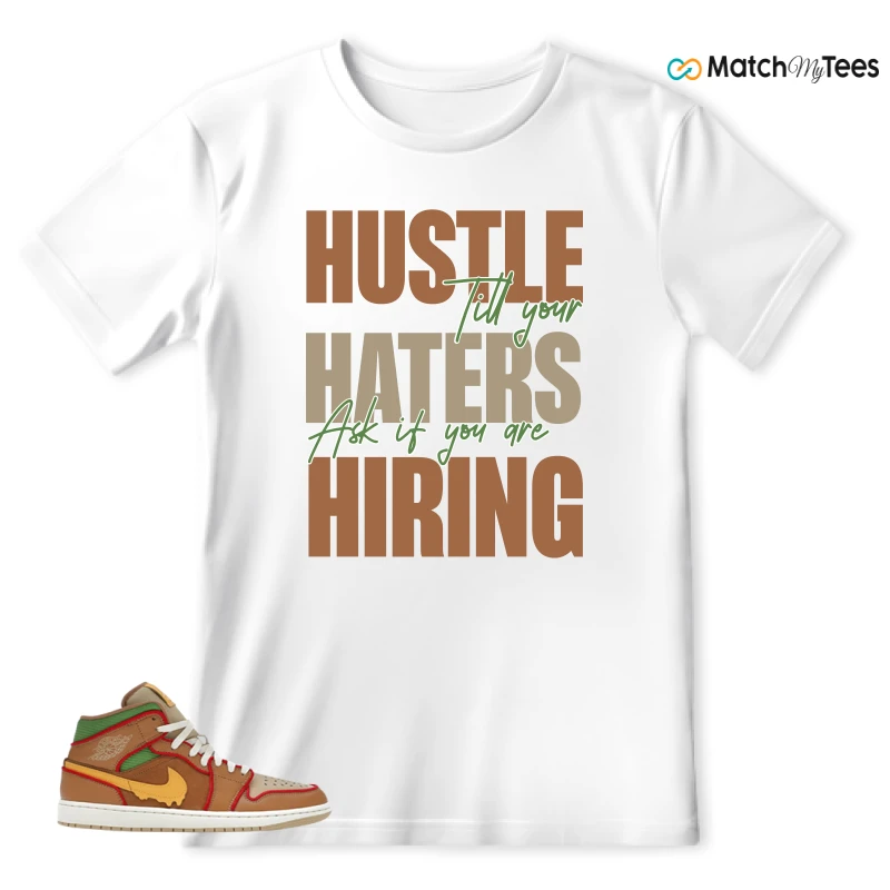 NIKE AIR JORDAN 1 MID SE CHEESEBURGER SNEAKER Matching Tees t-shirt